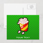 Groene Popcorn Briefkaart (Voorkant / Achterkant)