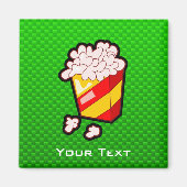 Groene Popcorn Magneet (Voorkant)