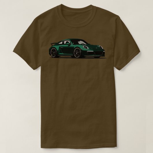 Groene Porsche T-shirt (Design voorkant)