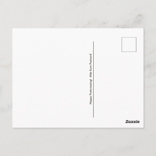 groene postbus gelukkig postkruising briefkaart (Achterkant)