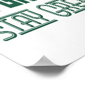 Groene Poster (standaard fotolijst formaat) (Hoek)