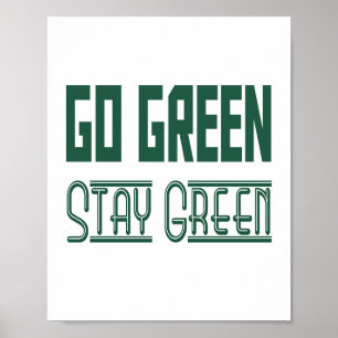 Groene Poster (standaard fotolijst formaat)