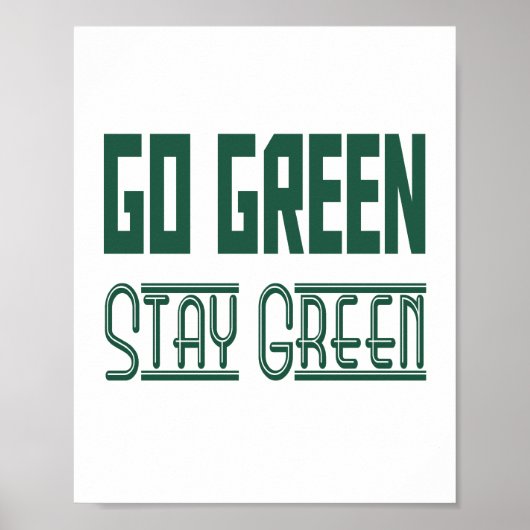 Groene Poster (standaard fotolijst formaat) (Voorkant)
