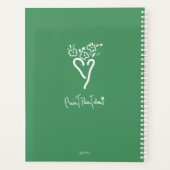 groene Posy Vase Planner (Achterkant)