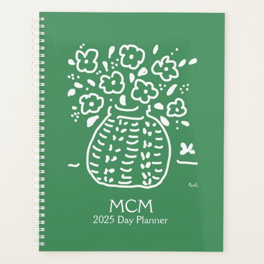 groene Posy Vase Planner (Voorkant)