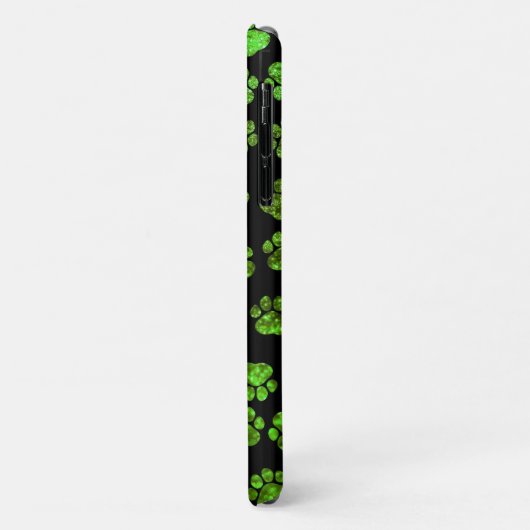Groene poten, glitterpoten, groen glitter, honden Case-Mate iPhone case (Achterkant/links)