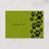 Groene poten Visitekaartjes (Achterkant)