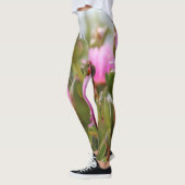 Groene Prachtige Bloem Knoppende Leggings (Links)