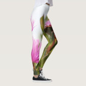 Groene Prachtige Bloem Knoppende Leggings (Rechts)