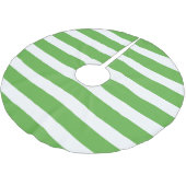 Groene Preppy Stripes Kerstboom Rok (Gekanteld)