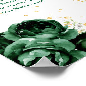 Groene Prinses Sweet Sixteen Zitplaatskaart Poster (Hoek)