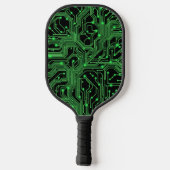 Groene printplaat Abstracte illustratie Pickleball Paddle (Achterkant)