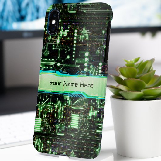 Groene  printplaat Case-Mate iPhone case