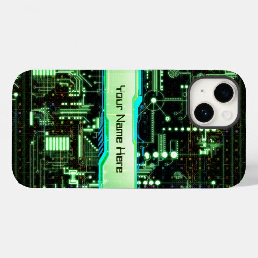 Groene printplaat Case-Mate iPhone case (Achterkant (horizontaal))