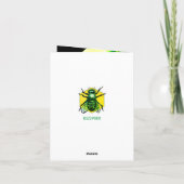 Groene printplaat, elektronische onderdelen printc bedankkaart (Achterkant)