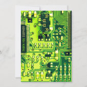 Groene printplaat, elektronische onderdelen printc bedankkaart (Voorkant)