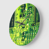 Groene printplaat, elektronische onderdelen printc grote klok (Hoek)