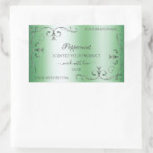 Groene Product Labels Silver hoeken (Tas)