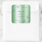 Groene Product Labels Silver hoeken (Tas)