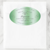 Groene Product Labels Zilver Harten (Tas)