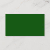 Groene profielkaart visitekaartje (Achterkant)