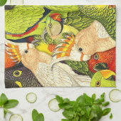 Groene projectielenpatronen voor Natuur Theedoek (Gevouwen)