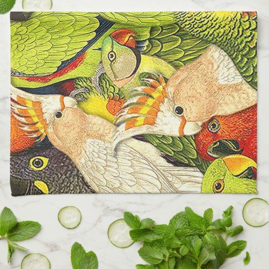 Groene projectielenpatronen voor Natuur Theedoek (Gevouwen)