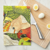 Groene projectielenpatronen voor Natuur Theedoek (Quarter Fold)