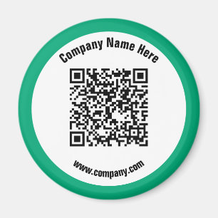 Groene Promotionele Bedrijfsnaam QR-code Magneet