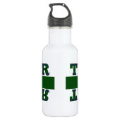 Groene Pset Teacher's Waterfles (Achterkant)