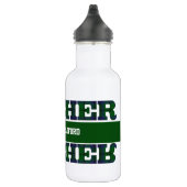 Groene Pset Teacher's Waterfles (Rechts)