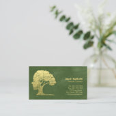 Groene Psycholoog Persoonlijke Counselor Afspraak Afsprakenkaartje (Staand voorkant)