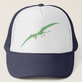 Groene Pterodactyl Dinosaur 3 Trucker Pet (Voorkant)