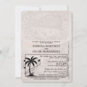 Groene Puerta Vallarta Passport bruiloft Kaart (Voorkant)