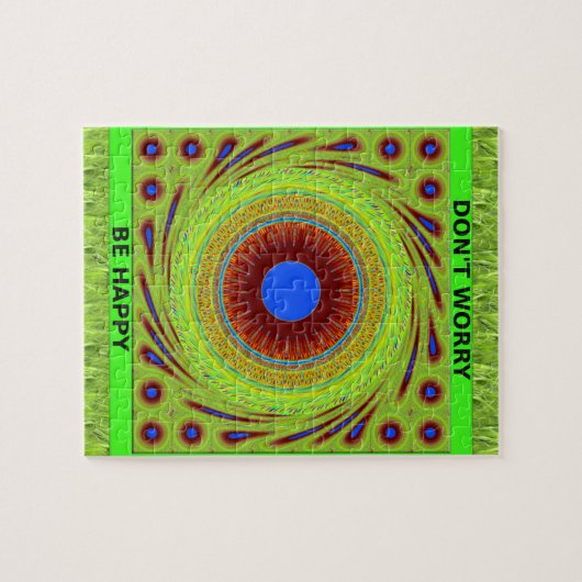 Groene puinhoop heeft een mooie dag, maakt het nie legpuzzel (Horizontaal)