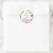Groene Pumpkin Uw Bericht Hier Sticker (Tas)