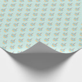 Groene Pupcake Wrapping Papier voor Honden - Klein (Hoek)