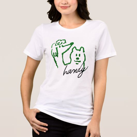 Groene Puppy's T-shirts (Voorkant)