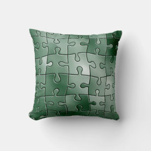 Groene puzzel kussen