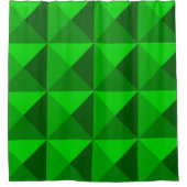 Groene Pyramiden Douchegordijn (Voorkant)