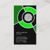 Groene QR-code en doel van de logo Visitekaartje (Achterkant)