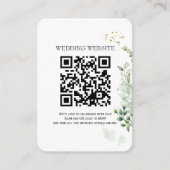 Groene QR-code en foto bijlage uitnodiging (Voorkant)