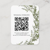 Groene QR-code en foto bijlage uitnodiging (Voorkant)
