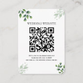 Groene QR-code en foto bijlage uitnodiging (Voorkant)