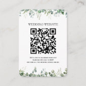 Groene QR-code en foto bijlage uitnodiging (Voorkant)