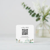 Groene QR-code Foto RSVP Bijlage Uitnodiging (Staand voorkant)