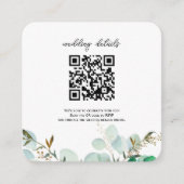 Groene QR-code Foto RSVP Bijlage Uitnodiging (Voorkant)