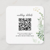 Groene QR-code Foto RSVP Bijlage Uitnodiging (Voorkant)