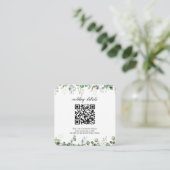 Groene QR-code Foto RSVP Bijlage Uitnodiging (Staand voorkant)