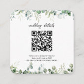 Groene QR-code Foto RSVP Bijlage Uitnodiging (Voorkant)